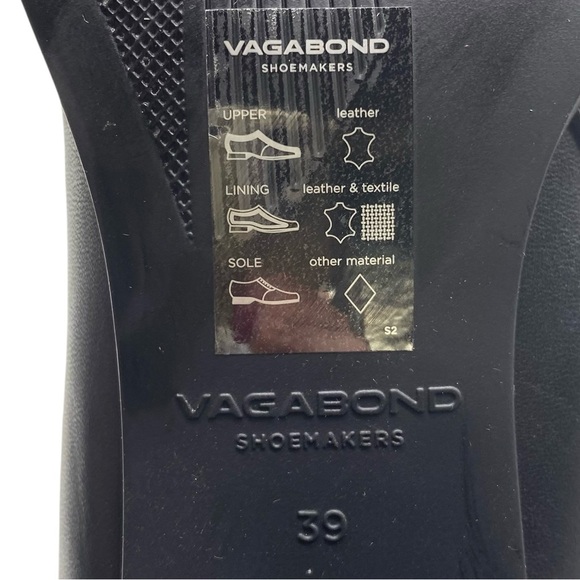 Vagabond Womens Shoes Hedda Boots Sz 9 Black Leather Chelsea Heeled Ankle Sleek - Picture 13 of 15